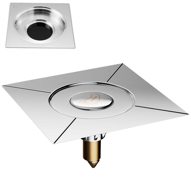 Drain Catcher Shower Press-Type Shower Drain Catcher With Removable Strainers Anti-Clogging Garbage Disposal Cover For Bathroom