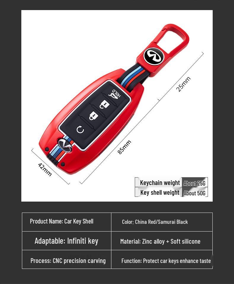 Infiniti QX50 and QX60 Premium Car Key Shell - Full Wrap Design for Men & Women