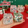 Stress Relief Cube Toys Christmas for Anxiety Relief, Clear Squeeze Fidget Transparent Toy Toy, Soft Stretchy Sensory Party Favors Stocking Stuffers