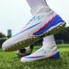 TF/FG High-Top Sports Training Football Boots Men Athletic Sports Non-Slip Cleats Sneakers Youth Kids Outdoor Grass Soccer Shoes