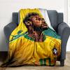 1PC Soccer Star Outdoor Blanket Lightweight Flannel, Soft & Warm, All-Season Use for Sofa, Outdoor, Camping, Living Room, Office81