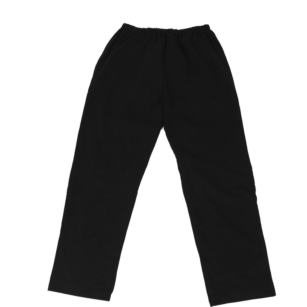 Elderly Urine Bag Pants 2 Sides Inner Pockets Long Cystostomy Pants for 2000ml Urine Bag Black XL