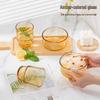 Gaotaibai Yingxue 4-Piece Amber Glass Dinnerware Set