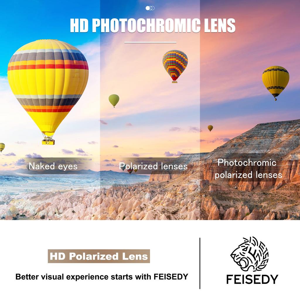 FEISEDY Photochromic Polarized Cool and UV UV400 Perfect for Outdoor and B0144 Women's Sunglasses, Elegant, Protection, Protection, Activities,