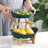 Three Layer Fruit Plate Home Living Room Plastic Snack Dish Modern Dried Fruit Basket Candy Cake Stand Salad Bowl Storage Bowl