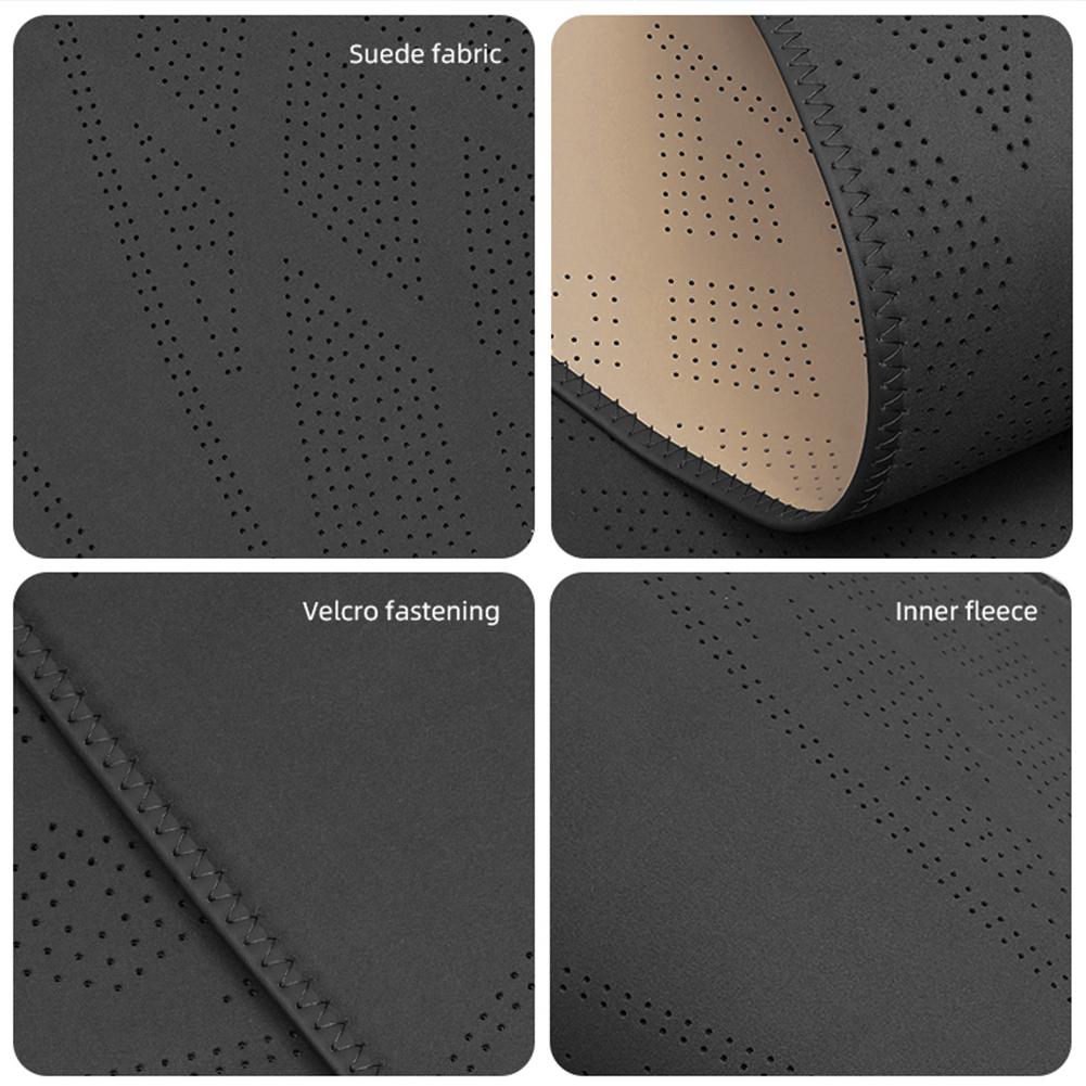 hijk1 Car Plush Car Seat Covers Four Seasons Front Rear Seat Protector For VW Golf T‑Roc Tiguan Polo Passat T‑Cross Taigo ID.4 7 MK7