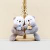 Schattig Schattig Bever Pluche Speelgoed Sleutelhanger Hanglabel Poppetje Zacht Pp Katoen Accessoire