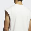 adidas Tank Tops Men's White Crew Neck Moderate Straight Fit IM4219