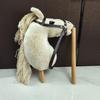 Lightweight Wooden Horse Head Stick With Plush Detail Funny Horse Head Accessory For Theater And Family Parties