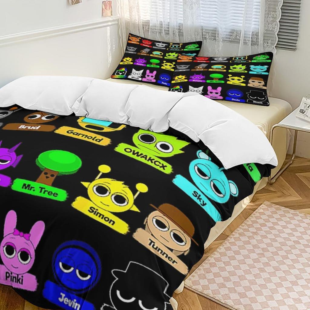 Game Rhythm Box Duvet Set Children And Adolescents Bedroom Decoration Bedding Three-Piece Set
