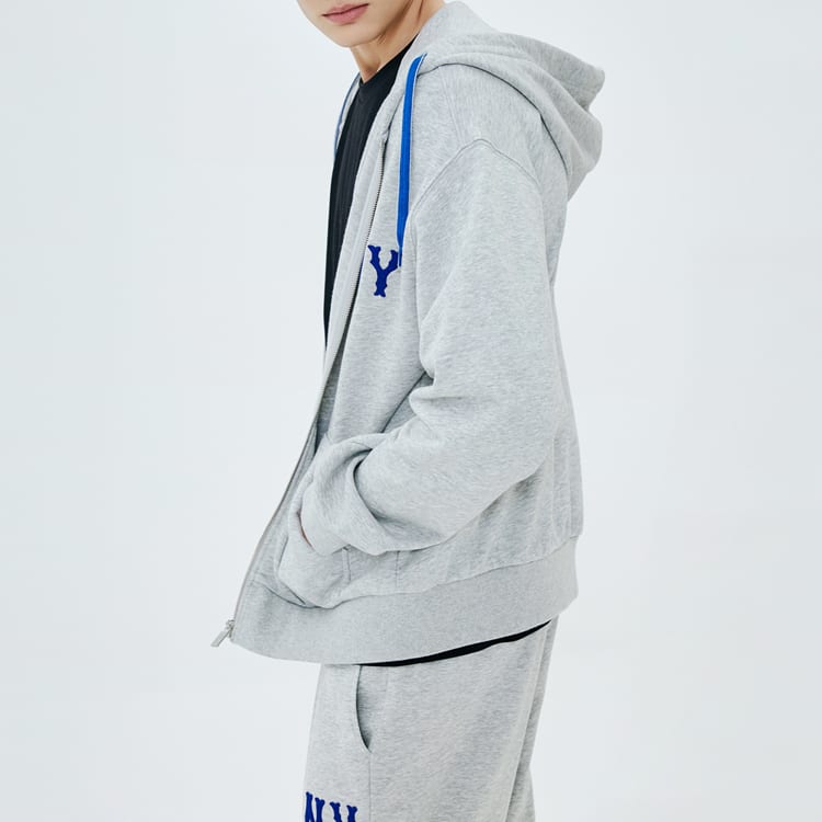 MLB Common New York Yankees NY Hooded Sweatshirt Unisex Heather Gray Gift Recommendation 31TR02011-50M
