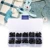 100pcs Plastic Plastic Crafts Black Toy Accessories Doll Accessories Doll Eyes  Sewing Accessories