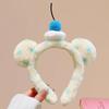 YJL3 Cute Shark Cake Wave Point Headband Makeup Hair Hoop Amusement Park Photography Prop for Women Girl Hair Accessories