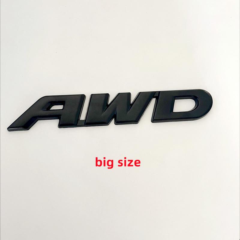 3D Metal Car AWD Front Grill Sticker Tail Emblem Badge Rear Decal Logo for Impreza 4X4 Off Road SUV 4WD