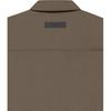 Fear of God Essentials FW22 Long Sleeve Oxford Shirt Women Tops Wood-Brown FOG-FW22-611