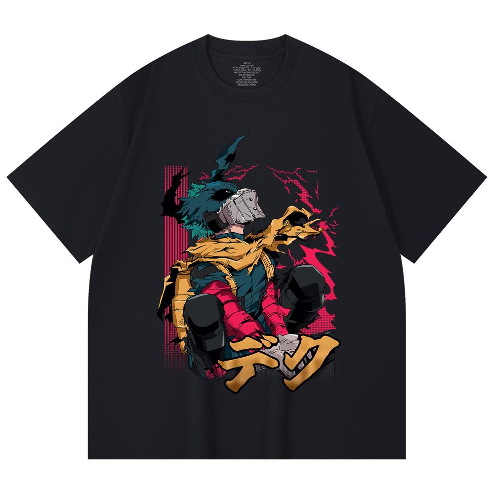 230 Gsm 100% Cotton My Hero Academia V16 Deku Print Unisex Heavy Cotton T Shirt