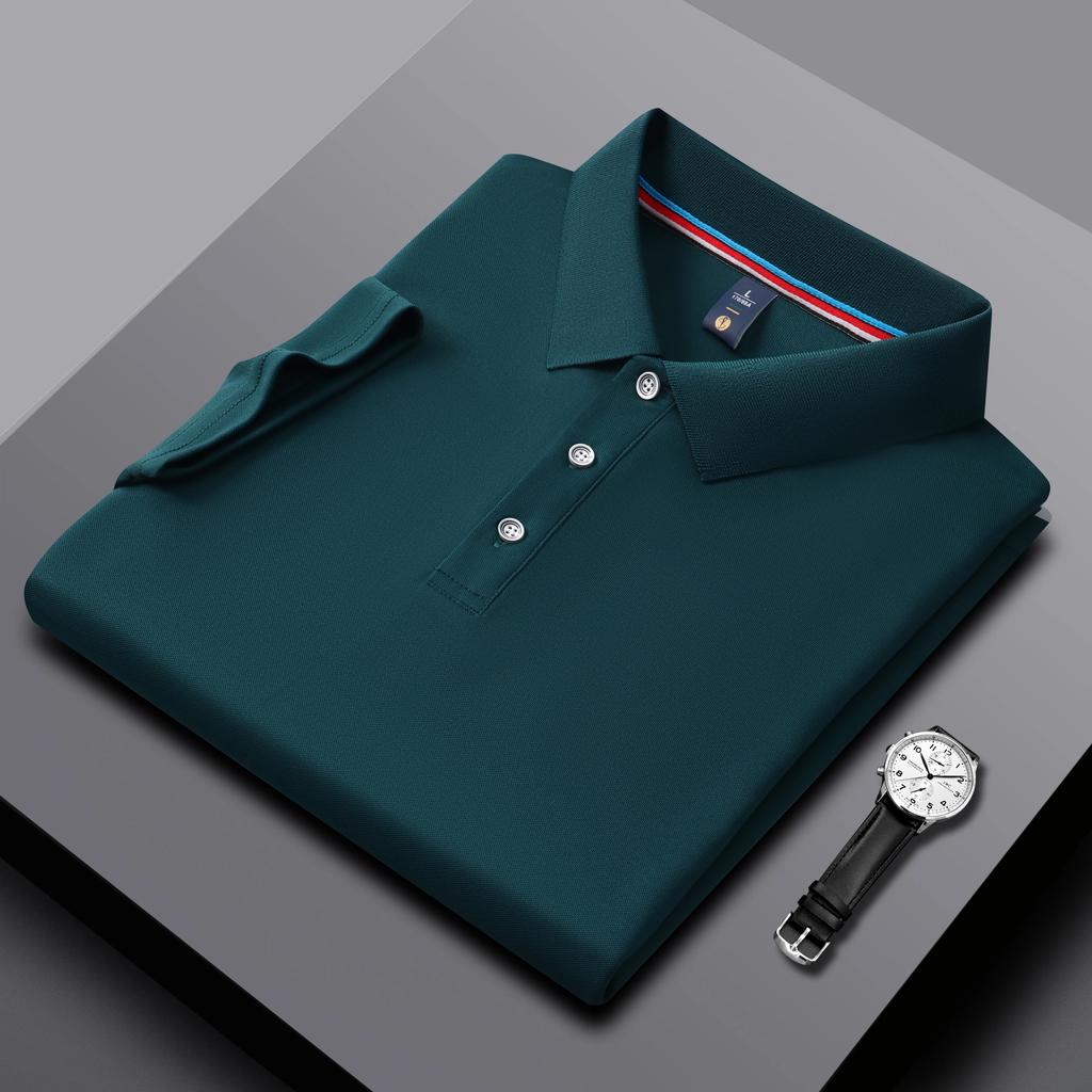 Men's and Women's Polo Shirts Summer New Work Lapel T-shirts Business High-quality UV Protection Brand Short Sleeves