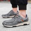 Men's large size casual driving shoes retro street style fashion trend men's shoes Korean version of youth sports shoes