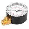 Pressure Gauge 50mm 1Celsius4 BSPT Brass Thread for Fuel   Oil Gas Water (0-15PSI 0-1Bar)