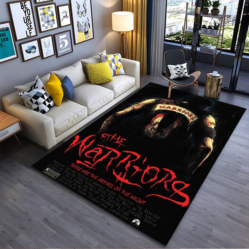 Warriors Movie Poster Print Carpet Suitable As a Non-slip Mat for the Living Room or Bedroom Sofa