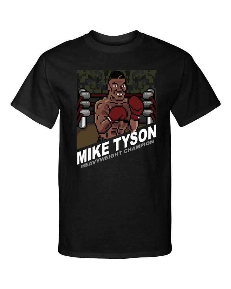 

Mike Tyson Heavyweight Boxing Champion 8-bit NES Style Fashion Graphic Tee Shirt Unisex T-Shirt XXXL