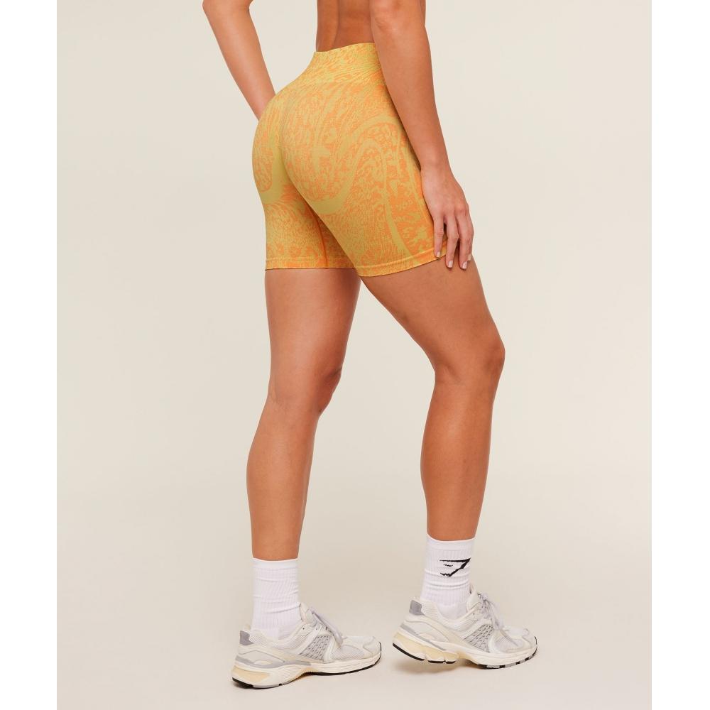 Gymshark Adapt Animal X Whitney Shorts Sorbet Yellow    Dayglow Peach B6b3h ybX2