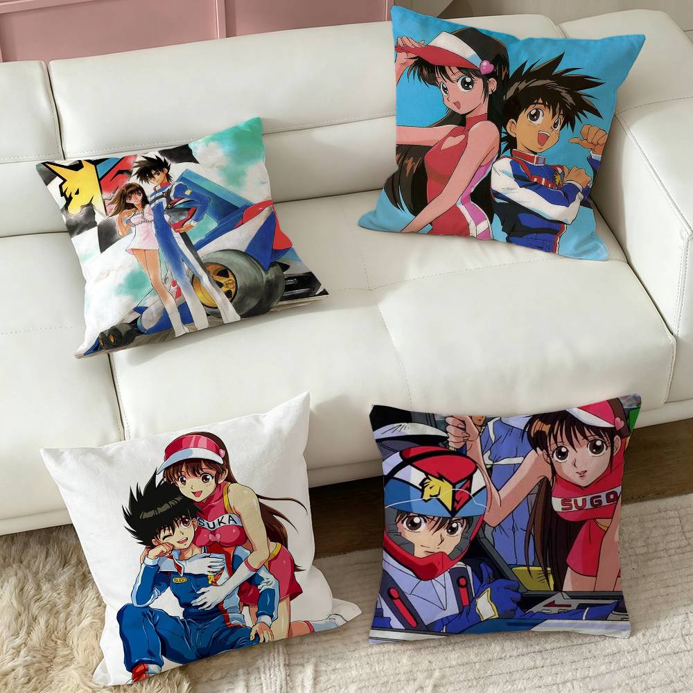Future GPX Cyber Formula Square Double-Sided printed Pillow Case Bedroom Bedside Pillow Sofa Cushion Cover