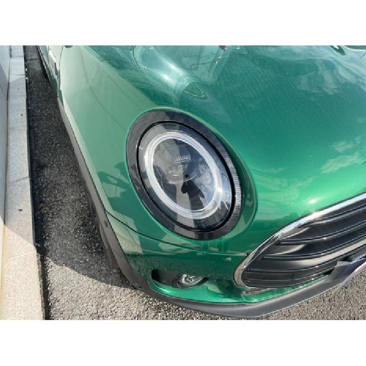 Передняя фара Рамка Крышка Отделка Для 2016- Mini Clubman F54 Углеродное волокно