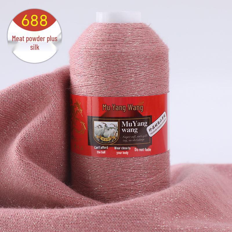 Pure Cashmere Machine-Knitted Medium-Fine Yarn for Hand-Knitting Scarves and Baby Items