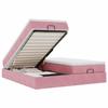 Maison Exclusive - Cadre de lit ottoman avec matelas rose 160x200 cm velours