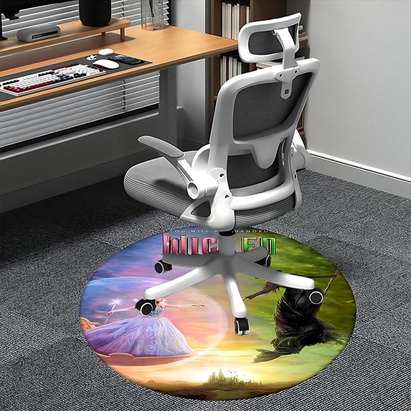 

Wicked Chair mat Round Rug Office carpet, Non slip, Suitable for Living Rooms, Bedrooms,Decor1205909a 80cm by 80cm