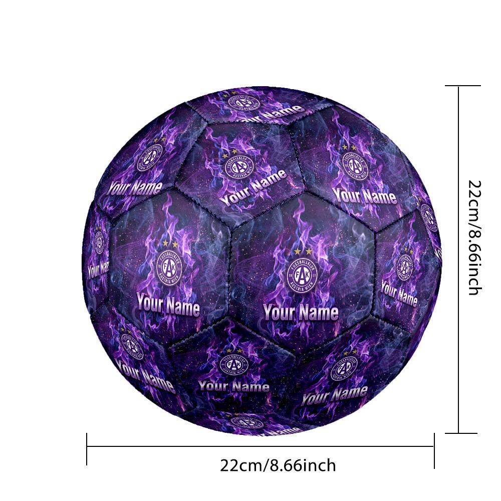 Personalized Size 5 Football Austria Wien FC Pattern Outdoor Game Sports Ball Gift
