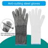 Stainless Steel Mesh Metal Chainmail Gloves Butchers Glove for Cutting Meat Oyster Shucking Chefs Meat Fish