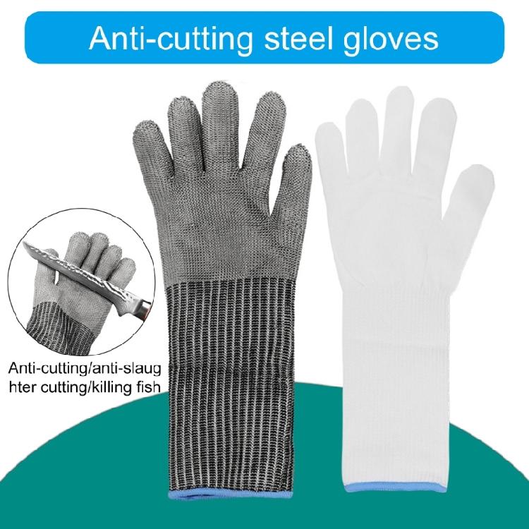 Stainless Steel Mesh Metal Chainmail Gloves Butchers Glove for Cutting Meat Oyster Shucking Chefs Meat Fish