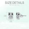 Owl Earrings for Women, 925 Silver, Hypoallergenic, Owl Stud Earrings, Owl Accessories