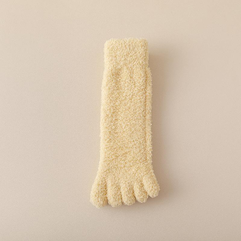 Damen Herbst und Winter Samt und Dicke Warme Plüsch Haus Schlaf Bodensocken