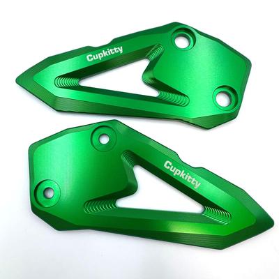 Cupkitty Foot Peg Heel Plate Guard Fits ZX-25R ZX-4R ZX-4RR SE (Green)