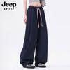 JEEP SPIRIT Men's Ice Silk Loose Fit Wide-Leg Pants