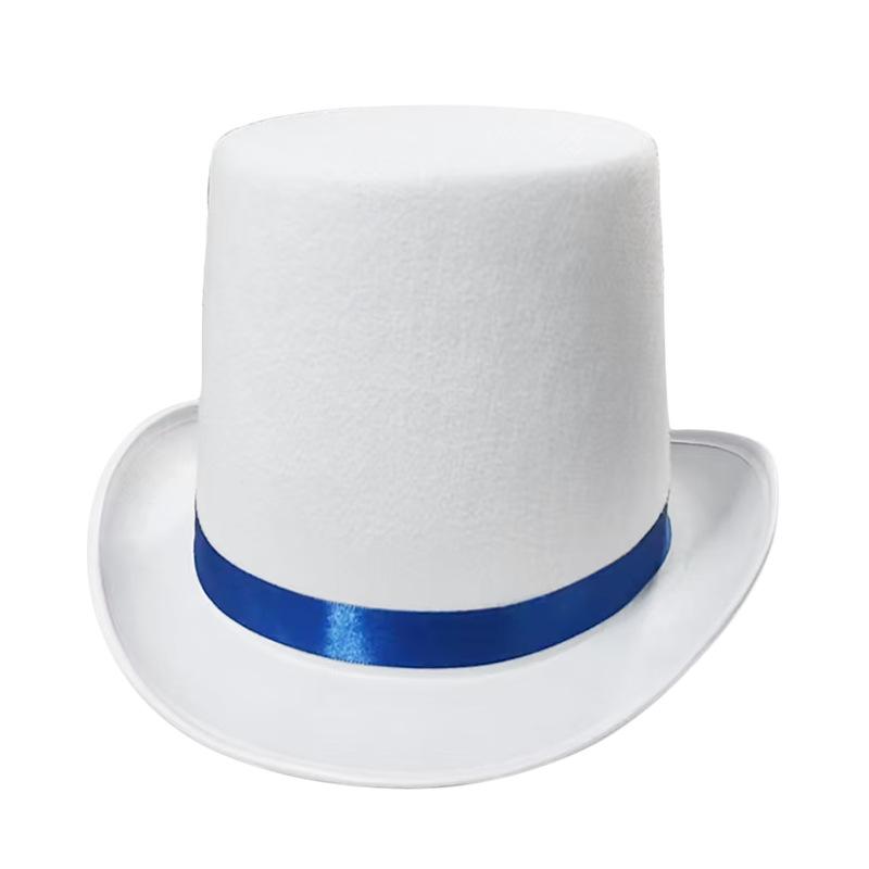 High hat retro British gentleman jazz hat magician hat show sequined hat rain high hat non-woven