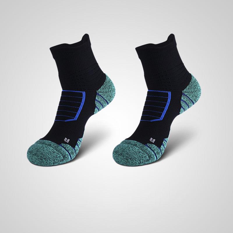 Men's Elite Mid-Calf Basketball Socks: Thick Terry, Sweat-Absorbent, Breathable, Anti-Slip