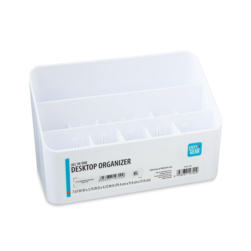 

All in One Desktop Organizer Plastic Storage Solution Office Home School Supplies Easy Access Durable Washable Drawer System United States