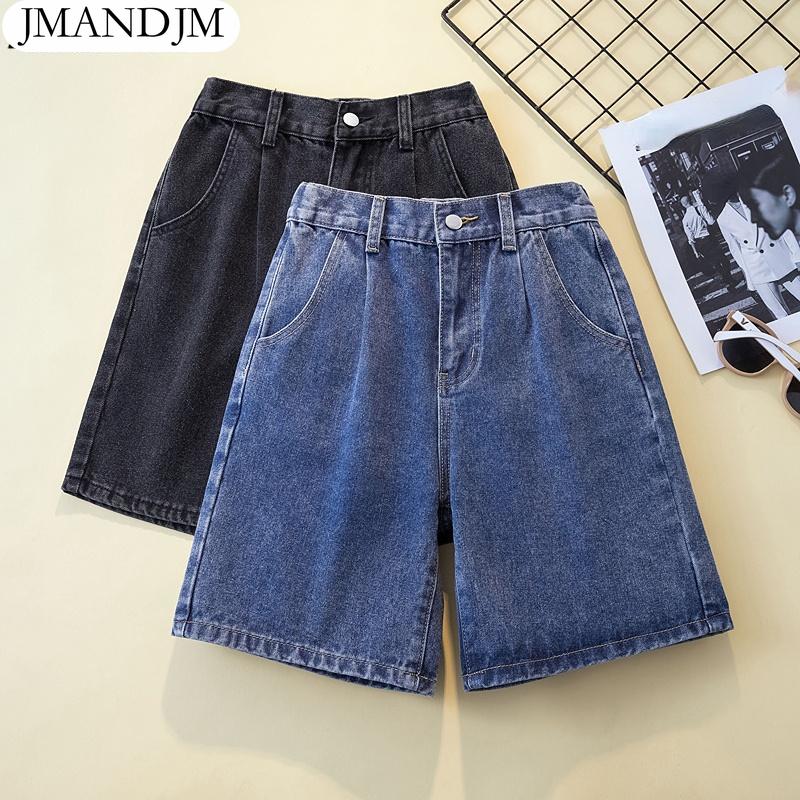 

2023 Большие размеры, летние джинсы, шорты, брюки, женские эластичные брюки, свободные повседневные женские базовые брюки, синие 4XL