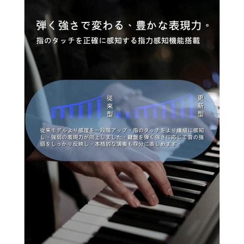 Longeye Slim Digital Piano (3 Sets, 88 Keys) with Stand and Chair, Portable, Ultra-Compact, 10mm Travel, Built-in Battery, Long Battery Life, Perfect