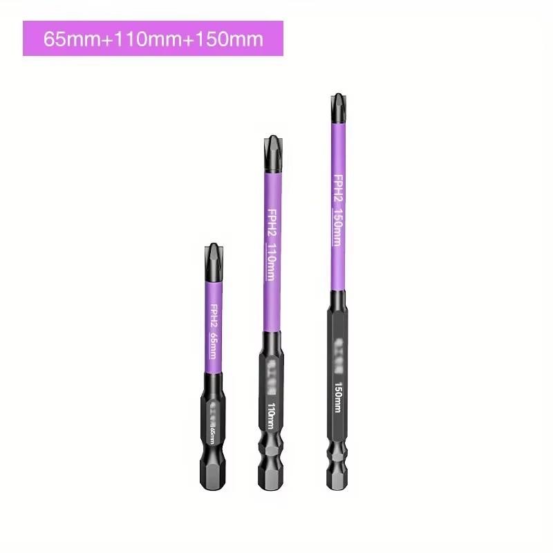 

Набор из 3/6/9 шт. промышленных магнитных специальных шлицевых крестовых бит для отвертки, сталь S2, противоскользящие, для ручной и электрической дрели-шуруповерта