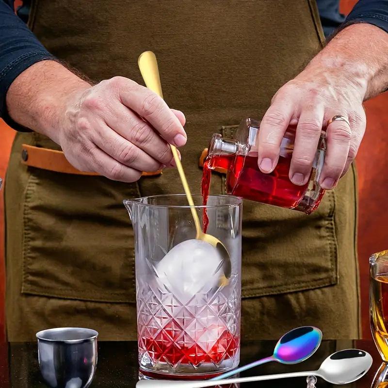 Stainless Steel Long Handle Mixing Spoon for Coffee, Dessert, Condiments, Iced Tea, and Smoothies