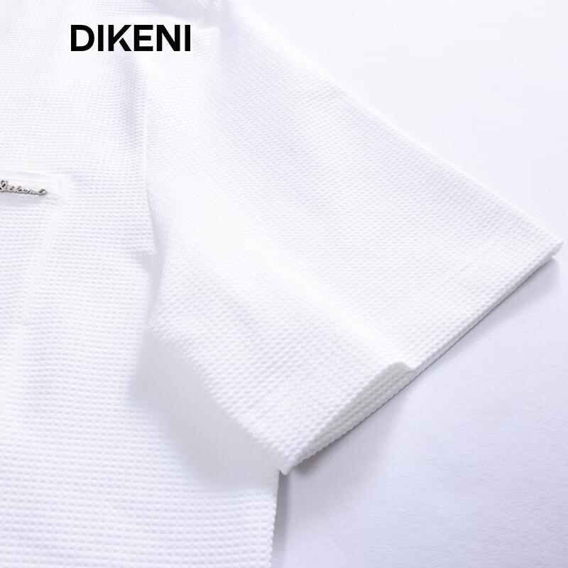 DIKENI Men's Lightweight Bubble Knit Short Sleeve T-Shirt