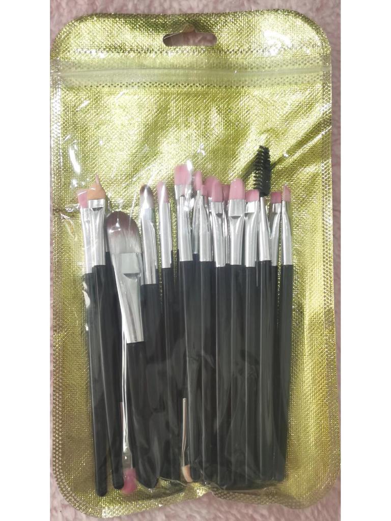 20-Piece Eye Brush Set: Eyeshadow & Foundation Brushes with 22 Colors