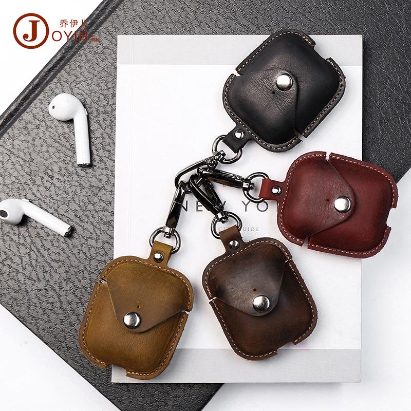 Apple AirPods second generation earphone box leather protective case wireless bluetooth earphone protective case full skin spot
