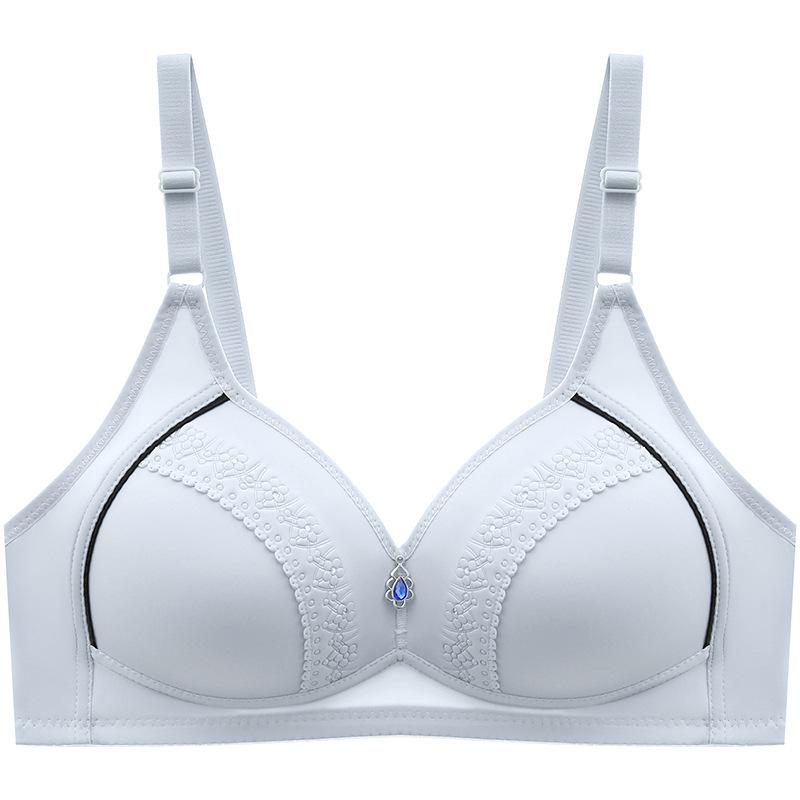 Oddychający i Błyszczący Biustonosz Damski - Niemagnetyczny Design Cienkich Miseczek, Zbierający, Wygodny i Dopasowany, Elegancka Bielizna Ciążowa/Damska