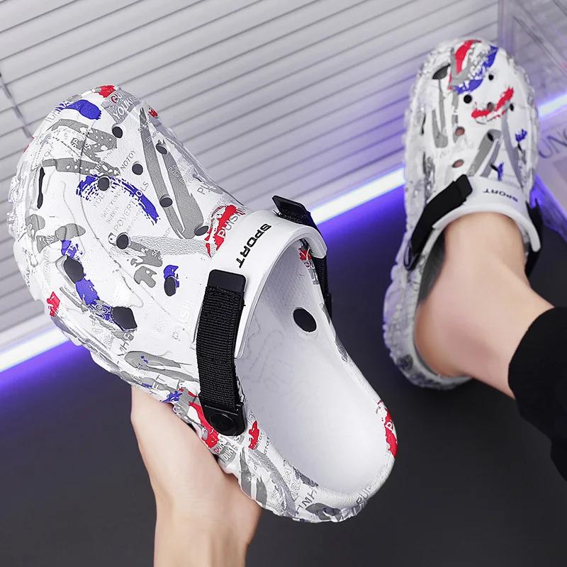 Sommer Herren Hausschuhe Camouflage Plateau Outdoor Clogs Schuh Damen Strandsandalen Herren Weiche EVA Indoor Zuhause Pantoletten Liebhaber Flip Flops